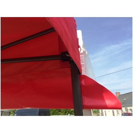 Gouttière 4.5 m de liaison pour barnum pliant – Rouge – 100% étanche – Fixation velcro