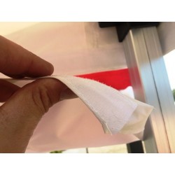Gouttière barnum 6 m rouge – 100% étanche – Polyester 300 g/m² – Fixation velcro