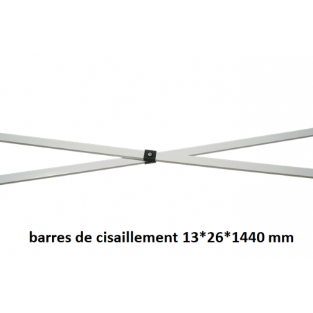 Barres de cisaillement pour tentes pliantes