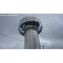 Rallonge cheminée avec chapeau