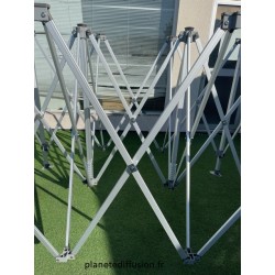 Barres de Cisaillement 1410 mm – Lot de 2 (1 Ciseau) – Compatible Barnums 3x3, 3x4.5, 3x6 – ALU 50/55 mm