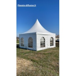 Bâche de Toit Blanche 5x5 m pour Pagode | Planète Diffusion