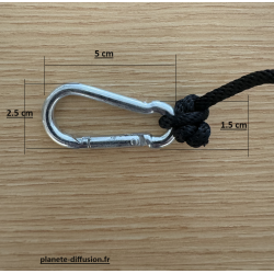 Tendeur à Cliquet sur Poulie – Lot de 8 avec Corde 2,10 m et Boucles Acier