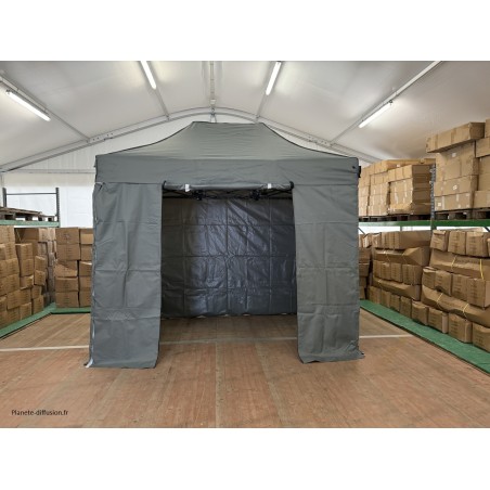 Barnum pliant éco 2x3 m gris - Ø 32 mm acier