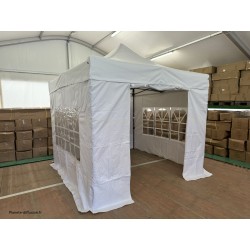 Barnum Pliant blanc Acier 32 mm 3x3 m – PVC 450 g/m²