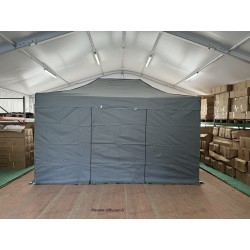 Barnum Pliant Acier 32 mm 3x4,5 m GRIS – PVC 450 g/m²