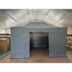 Barnum Pliant Acier 32 mm 3x4,5 m GRIS – PVC 450 g/m²