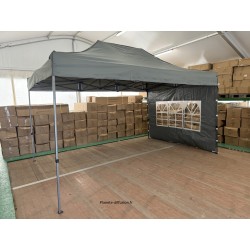 Barnum Pliant Acier 32 mm 3x4,5 m GRIS – PVC 450 g/m²