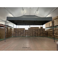 Barnum Pliant Acier 32 mm 3x4,5 m GRIS – PVC 450 g/m²