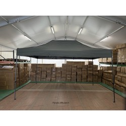 Barnum Pliant Acier 32 mm 3x4,5 m GRIS – PVC 450 g/m²