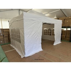 Barnum Pliant Acier 32 mm 3x4,5 m Blanc – PVC 450 g/m²