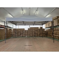 Barnum Pliant Acier 32 mm 3x4,5 m Blanc – PVC 450 g/m²
