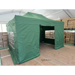 Barnum Pliant Acier 32 mm 3x4,5 m Vert – PVC 450 g/m²