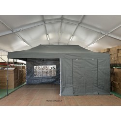 Barnum Pliant Acier 32 mm 3x6 m Gris – PVC 450 g/m²