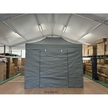 Barnum Pliant 2x3 m Aluminium 40 mm – GRIS avec entourages