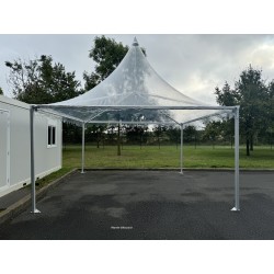 Pagode 5*5 m cristal avec 4 parois