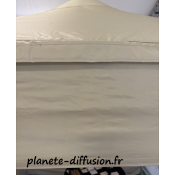 Toile beige étanche et renforcée du barnum pliant 3x4.5 m