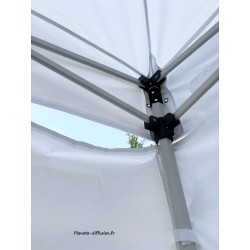 Barnum pliant 3x6 m beige acier 45 mm – Pack complet toit + côtés | Planète Diffusion