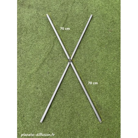 Lot de 2 Barres de Cisaillement en Acier – Ciseau Complet pour Tente Pliante 32 mm