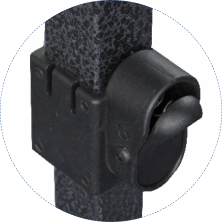 Boîtier de Réglage de Hauteur – Pour Bas de Pied Tente Pliante Acier 32 mm – Réf. C