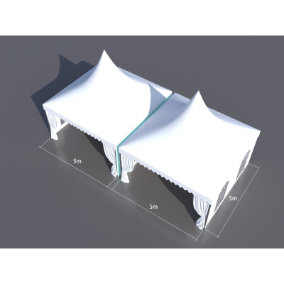 Bâche de Toit Blanche 5x5 m pour Pagode | Planète Diffusion