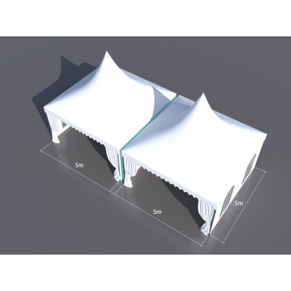 Bâche de toit pour pagode 5 x 5 mètres