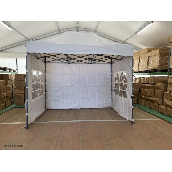 Barnum pliant éco 2x3 m blanc - Ø 32 mm acier