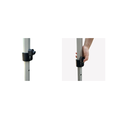 Réglage en hauteur du pied du barnum pliant acier 45 mm