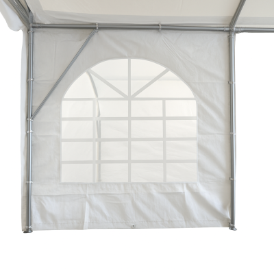 Paroi latérale avec fenêtre PVC 500g/m² – Tente de réception SEMI PRO – Blanc