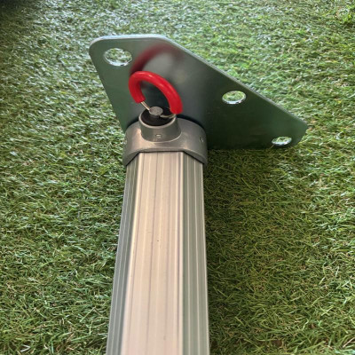 Pied d’angle professionnel Aluminium Ø55 mm avec bas de pied – Tente pliante 5×5 m