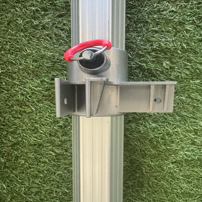 Pied d’angle professionnel Aluminium Ø55 mm avec bas de pied – Tente pliante 3×3 m