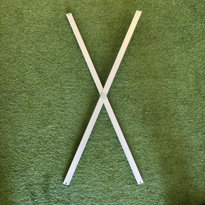 Lot de 2 Barres de Cisaillement Renforcées – Barnum Pliant Alu Ø50/55 mm – 124 cm