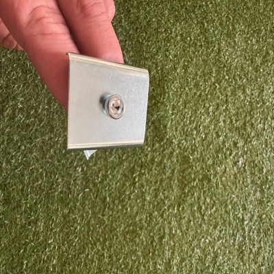 Pièce en Acier n°F pour Barres de Cisaillement – Vis 6 cm, Plaques 4.5×3.5 cm, 2 Rondelles – ALU Pro 50 mm