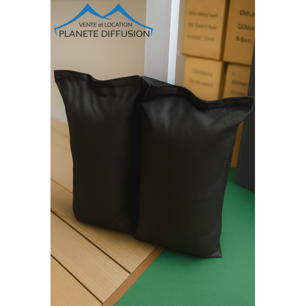 Lot de 6 sacs de lestage barnum – Polyester haute densité – 15/18 kg