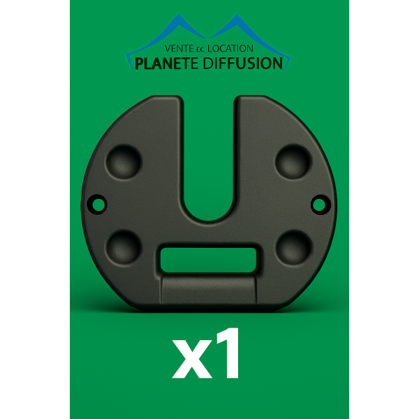 Poids de Lestage 15 kg pour Tente Pliante – Fonte Noire Anti-Corrosion