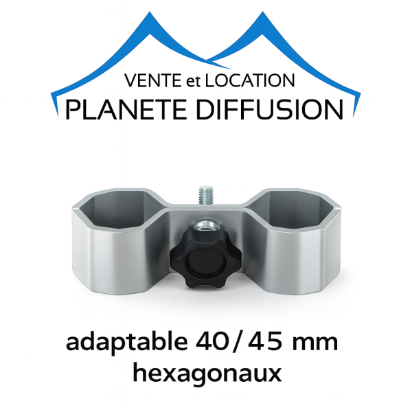 (Lot de 4) Jonction Barnum 40/45 mm – Acier Époxy