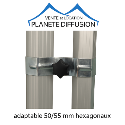 Jonction barnum acier époxy – compatible tubes 50/55 mm