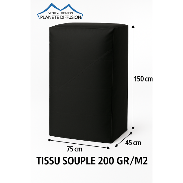 Housse 3x6 m de protection pour barnum – Polyester 200 g/m² PVC – Compatible acier & alu