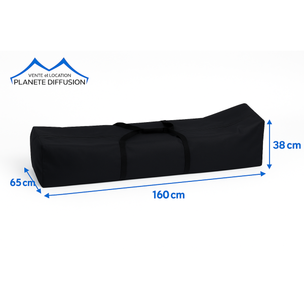 Sac de transport 3x6 m pour barnum pliant  – Polyester 300 g/m² PVC – Compatible acier & alu