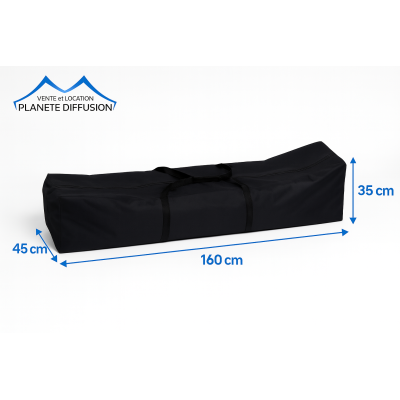 Sac de transport 160 × 45 × 35 cm — idéal pour ranger et déplacer votre barnum pliant.
