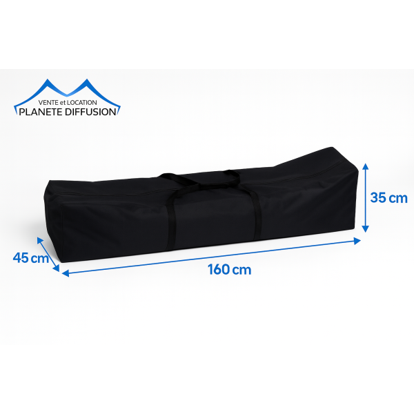 Sac de transport 3x4.5 m pour barnum pliant – Polyester 300 g/m² PVC – Compatible acier & alu
