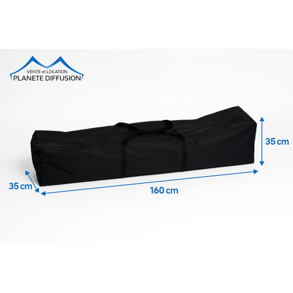 Sac de transport 3x3 m pour barnum pliant – Polyester 300 g/m² PVC – Compatible acier & alu