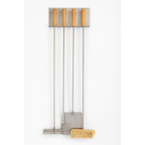Kit d’Accessoires Inox pour Four à Bois – 140 cm + Support Offert
