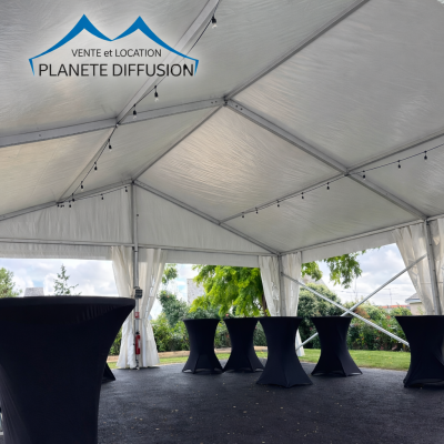 Chapiteau PRO Aluminium 10 m – Modulable & homologué BVCTS