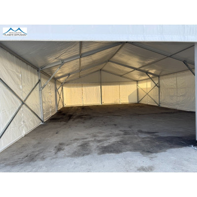 Chapiteau PRO Aluminium 10 m – Modulable & homologué BVCTS