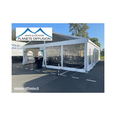 Chapiteau PRO Aluminium 10 m – Modulable & homologué BVCTS