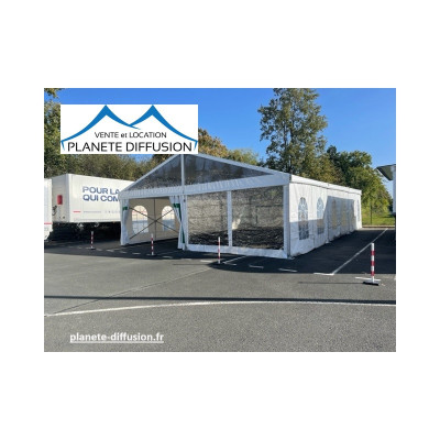 Chapiteau PRO Aluminium 10 m – Modulable & homologué BVCTS