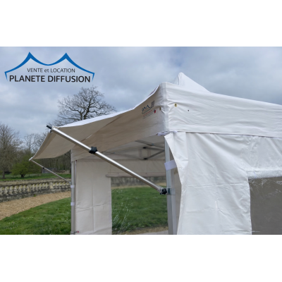 Casquette d’extension 3 m pour tonnelle pliante – PVC 520 g/m² | Planète Diffusion