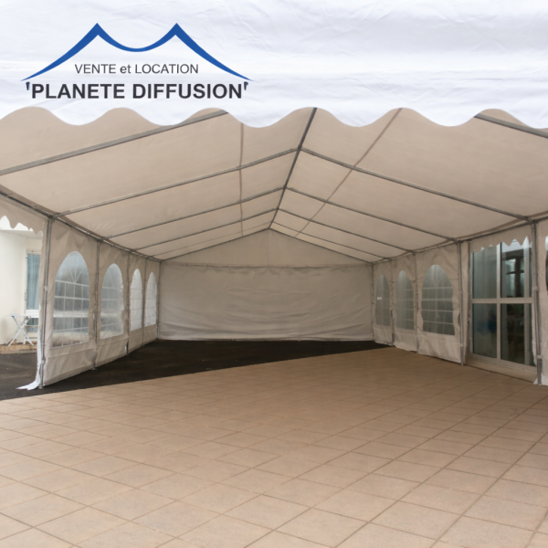 Bâche de toit 5x12 m PVC 500 g/m² – pour tente de réception
