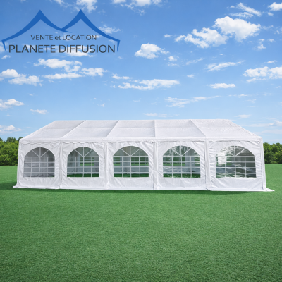 Tente événementielle professionnelle 5x10 m – robuste et élégante